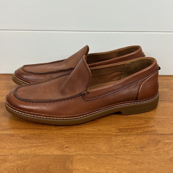 Allen Edmonds brown leather Wilder loafers men’s 10.5 D like new EUC
